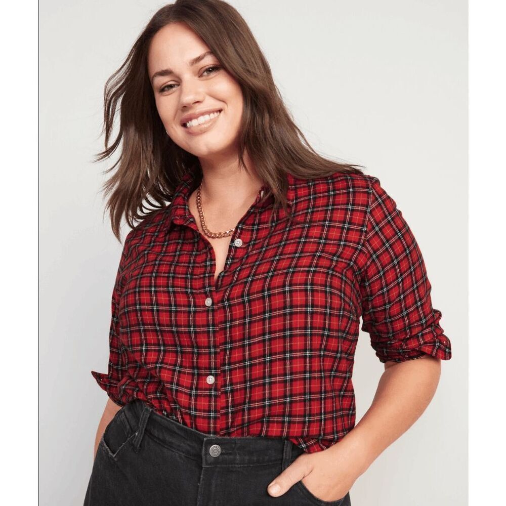 NWT Old Navy Plaid Classic Flannel Shirt